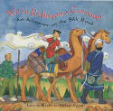 Cover image of book We're Riding on a Caravan: An Adventure on the Silk Road by Laurie Krebs, illustrated by Helen Cann 