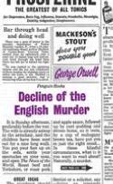 Cover image of book Decline of the English Murder by George Orwell