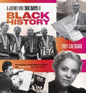 Cover image of book A Journey into 366 Days of Black History 2024 Wall Calendar by Pomegrante