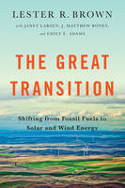 Cover image of book The Great Transition: Shifting from Fossil Fuels to Solar and Wind Energy by Lester R. Brown 