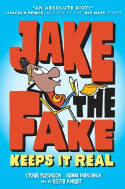 Cover image of book Jake the Fake Keeps it Real by Craig Robinson and Adam Mansbach, illustrated by Keith Knight