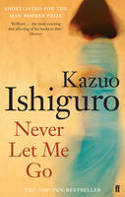 Cover image of book Never Let Me Go by Kazuo Ishiguro