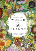 Cover image of book Around the World in 50 Plants: A Jigsaw Puzzle by Jonathan Drori, illustrated by Lucille Clerc